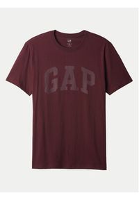 GAP - Gap T-Shirt 856659-17 Bordowy Regular Fit. Kolor: czerwony. Materiał: bawełna