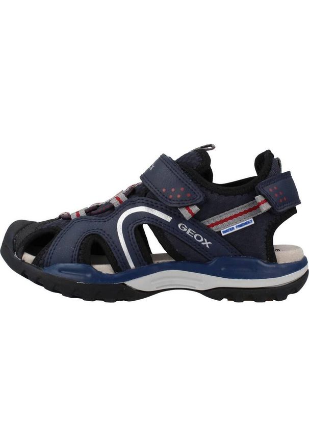 Geox - Sandały GEOX J BOREALIS BOY B Czarny. Kolor: czarny. Materiał: syntetyk, tkanina. Sezon: lato
