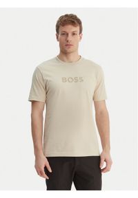 BOSS T-Shirt TS_Terrace Logo 50559361 Beżowy Regular Fit. Kolor: beżowy. Materiał: bawełna #1