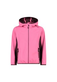 Kurtka impermeabilna z kapturem dla dziewczynki CMP. Typ kołnierza: kaptur. Kolor: fioletowy, wielokolorowy, różowy. Sport: turystyka piesza #1