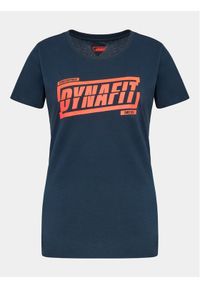 Dynafit Koszulka techniczna Graphic Co W S/S Tee 70999 Granatowy Regular Fit. Kolor: niebieski. Materiał: bawełna