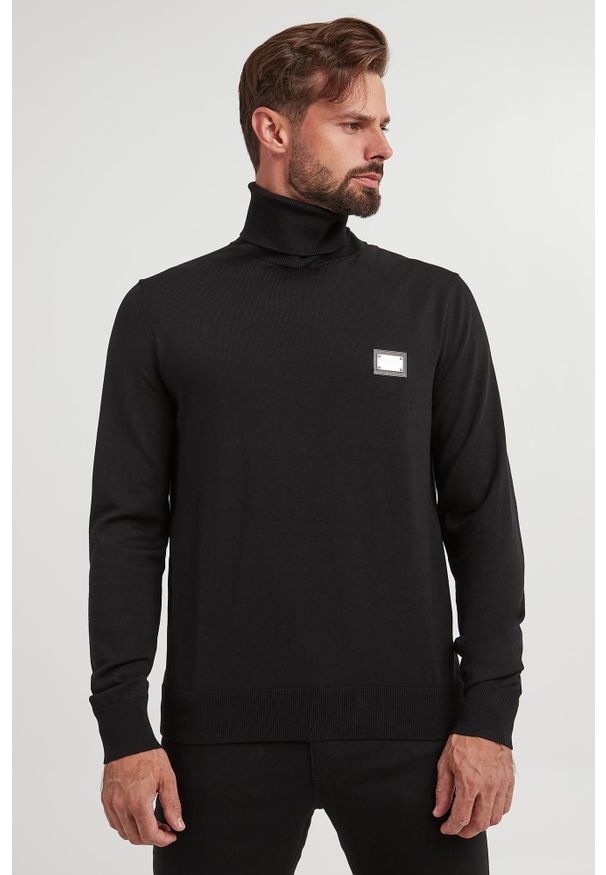 Dolce & Gabbana - Golf męski wełniany DOLCE & GABBANA. Typ kołnierza: golf. Materiał: wełna