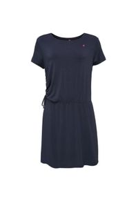 ZONE PERFECT - Sukienka LOAP Brevora damska do kolan, niebieska, 2XL. Okazja: na co dzień. Kolor: niebieski. Typ sukienki: sportowe. Styl: casual, sportowy. Długość: midi #1