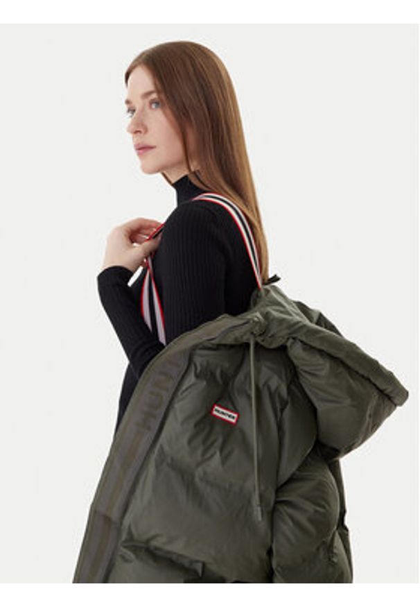 Hunter Płaszcz zimowy Hutchison HARW0001252 Zielony Regular Fit. Kolor: zielony. Materiał: syntetyk. Sezon: zima
