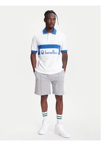 United Colors of Benetton - United Colors Of Benetton Polo 3MCYU301U Biały Regular Fit. Typ kołnierza: polo. Kolor: biały. Materiał: bawełna #5