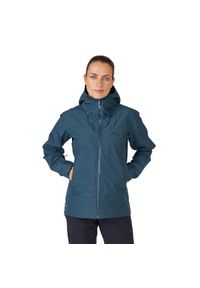 Kurtka przeciwdeszczowa damska Rab Namche GTX Jacket z kapturem. Typ kołnierza: kaptur. Kolor: niebieski