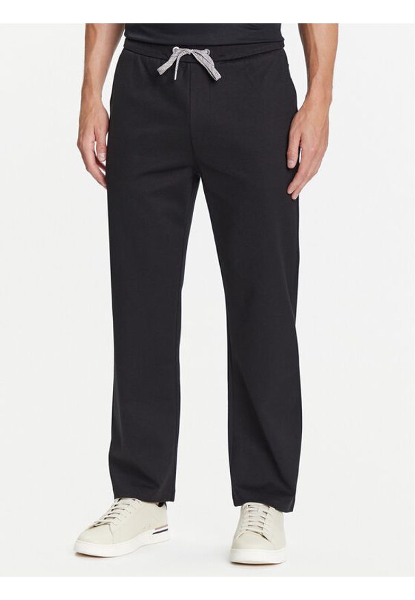BOSS Spodnie dresowe C-Locsin 109 50543426 Czarny Regular Fit. Kolor: czarny. Materiał: bawełna