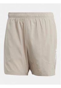 Adidas - adidas Szorty sportowe Terrex Multi HZ6308 Beżowy Regular Fit. Kolor: beżowy. Materiał: syntetyk. Styl: sportowy #5