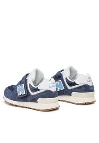 New Balance Sneakersy PV574CU1 Granatowy. Kolor: niebieski. Materiał: zamsz, skóra. Model: New Balance 574