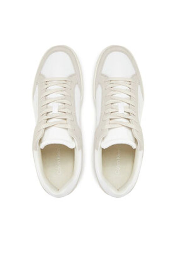 Calvin Klein Sneakersy Low Top Lace Up Repreve Mix HM0HM01802 Biały. Kolor: biały. Materiał: materiał