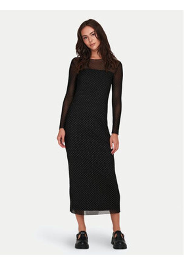 JDY Sukienka codzienna Elsa 15335584 Czarny Regular Fit. Okazja: na co dzień. Kolor: czarny. Materiał: syntetyk. Typ sukienki: proste. Styl: casual