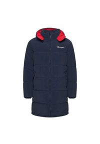 Kurtka uniwersalna męska Champion Script Logo Back Padded Hooded. Typ kołnierza: kaptur. Kolor: niebieski. Materiał: bawełna, syntetyk. Długość: długie #1