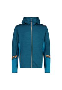Polar z kapturem CMP. Typ kołnierza: kaptur. Kolor: niebieski. Materiał: polar. Sport: turystyka piesza #1