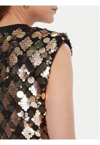 LOLA CASADEMUNT Sukienka koktajlowa LF2516016 Srebrny Regular Fit. Kolor: srebrny. Materiał: syntetyk. Styl: wizytowy #4