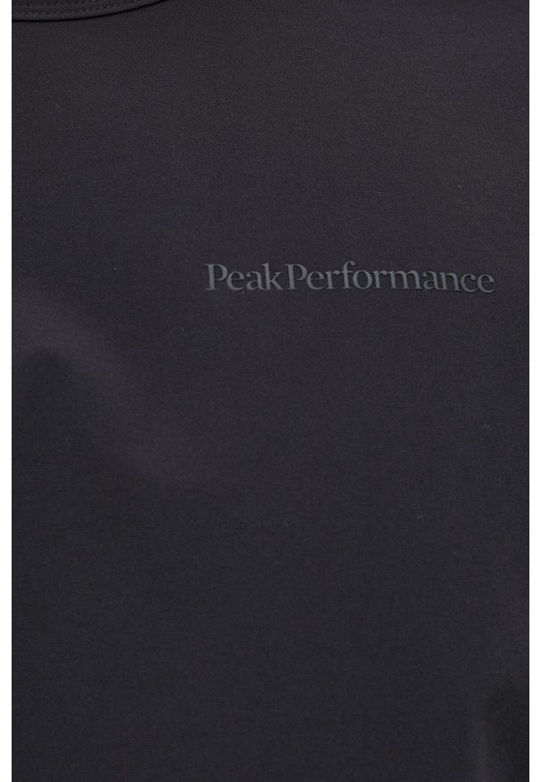 Peak Performance - Bluza. Okazja: na co dzień. Kolor: czarny. Materiał: tkanina, materiał. Wzór: gładki. Styl: casual