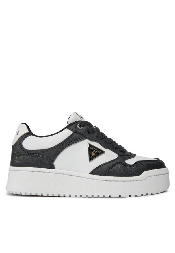 Guess Sneakersy FLJMR4 ELE12 Biały. Kolor: biały. Materiał: skóra