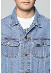 Lee - LEE RIDER JACKET SUPER MĘSKA KURTKA JEANSOWA STONEWASH L89ZRDVA. Materiał: jeans #3