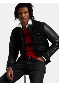 Polo Ralph Lauren Kurtka bomber 710907546001 Czarny Regular Fit. Typ kołnierza: polo. Kolor: czarny. Materiał: syntetyk #3