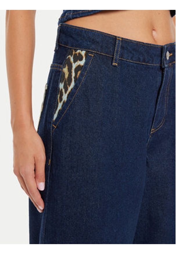 Noisy may - Noisy May Jeansy 27033508 Granatowy Wide Leg. Kolor: niebieski