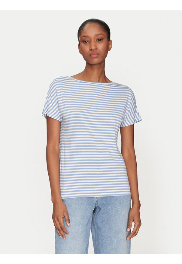 Marella T-Shirt Congo 2515971041 Błękitny Regular Fit. Kolor: niebieski. Materiał: wiskoza