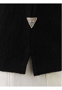 Guess Polo M6RP05 KD181 Czarny Regular Fit. Typ kołnierza: polo. Kolor: czarny. Materiał: bawełna #5
