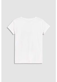 COCCODRILLO - Coccodrillo t-shirt dziecięcy kolor biały. Okazja: na co dzień. Kolor: biały. Wzór: nadruk. Styl: casual #2