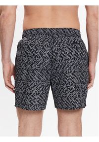 Calvin Klein Swimwear Szorty kąpielowe Medium Drawstring Print KM0KM00813 Czarny Regular Fit. Kolor: czarny. Materiał: syntetyk. Wzór: nadruk #4