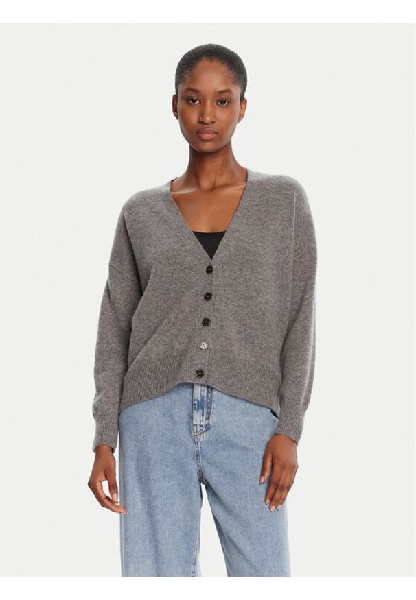 Marella Kardigan Chicco 2523346044 Szary Loose Fit. Kolor: szary. Materiał: kaszmir