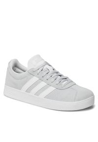 Adidas - adidas Sneakersy Vl Court 2.0 FY8812 Szary. Kolor: szary. Materiał: zamsz, skóra