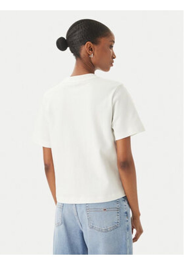 TOMMY HILFIGER - Tommy Hilfiger T-Shirt WW0WW49646 Biały Boxy Fit. Kolor: biały. Materiał: bawełna