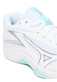 Mizuno Buty halowe Thunder Blade Z V1GC2370 Biały. Kolor: biały. Materiał: skóra
