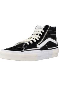 Tenisówki Vans Model Sk8-hi Reconstruct Kolor Czarny. Kolor: czarny. Materiał: tkanina, skóra