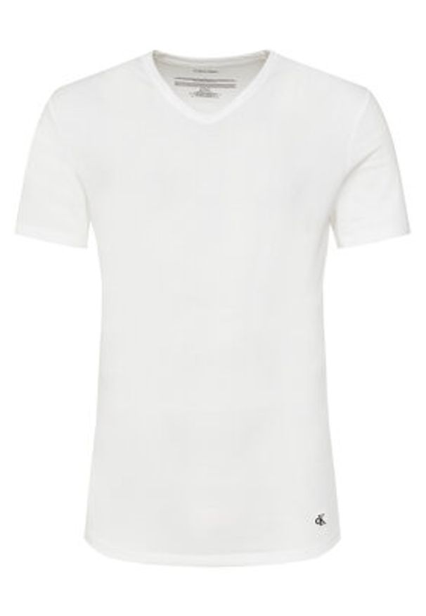 Calvin Klein Underwear Komplet 3 t-shirtów LV00NB4186 Biały Slim Fit. Kolor: biały. Materiał: bawełna