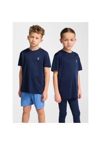 Koszulka dla dzieci Hummel Pulse. Kolor: wielokolorowy, niebieski, zielony. Sport: joga i pilates #1