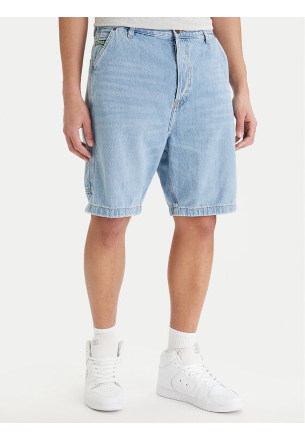 DC Shoes Szorty jeansowe EDYDS03037 Błękitny Baggy Fit. Kolor: niebieski. Materiał: bawełna