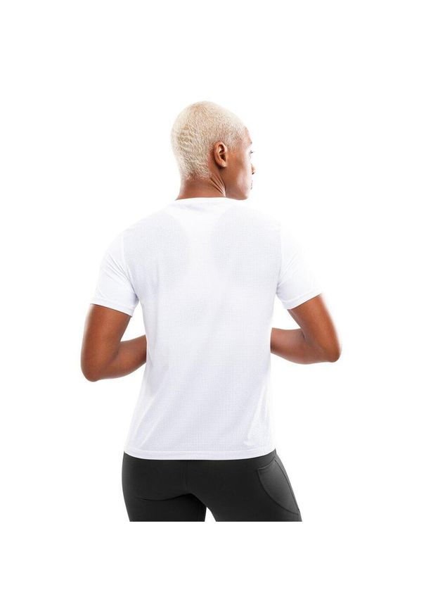 SIROKO - Damska koszulka do biegania z krótkim rękawem Fitness Siroko Singapore White. Kolor: biały. Materiał: materiał. Długość rękawa: krótki rękaw. Długość: krótkie. Sport: fitness