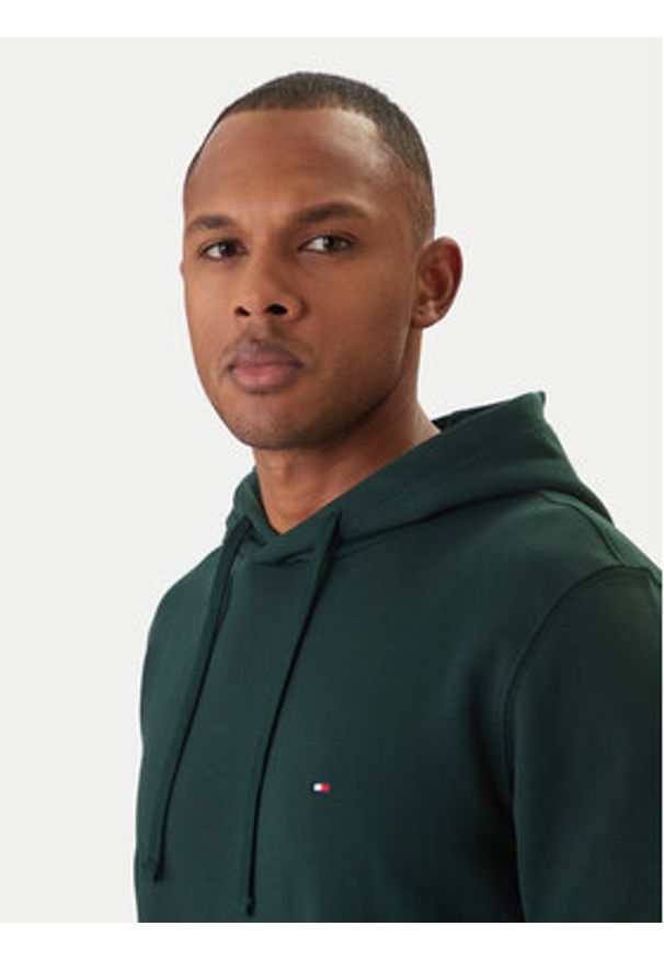 TOMMY HILFIGER - Tommy Hilfiger Bluza Essential MW0MW37235 Zielony Regular Fit. Kolor: zielony. Materiał: bawełna