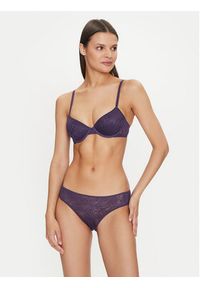 Calvin Klein Underwear Biustonosz z fiszbiną 000QF6875E Fioletowy. Kolor: fioletowy. Materiał: syntetyk