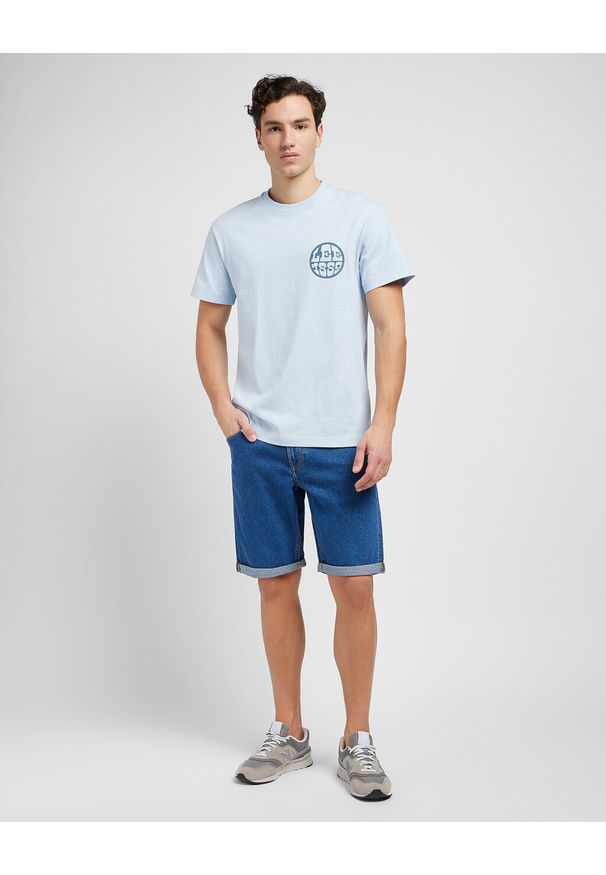 Lee - LEE MĘSKIE SPODNIE 5 POCKET SHORT LAZY RIVER 112349238 L73M016073