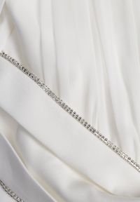 Renee - Biała Bluzka VICES w Kopertowym Stylu z Luźnymi Transparentnymi Rękawami i Dekoltem V Inge. Okazja: na co dzień. Kolor: biały. Materiał: jeans. Styl: casual, elegancki #4