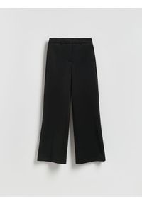 Reserved - Luźne spodnie z wiskozą - czarny. Kolor: czarny. Materiał: wiskoza #1