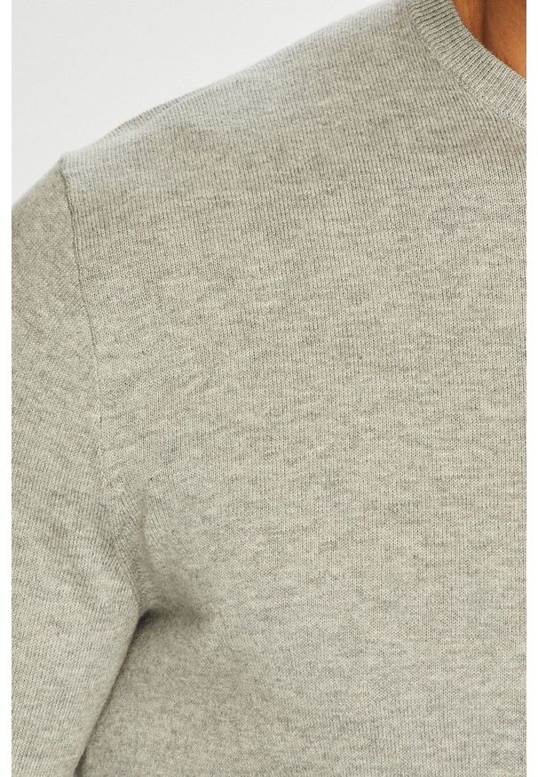 Polo Ralph Lauren - Sweter. Okazja: na co dzień. Typ kołnierza: polo. Kolor: szary. Materiał: dzianina. Styl: casual