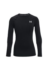 Longsleeve treningowy damski Under Armour HeatGear Compression. Kolor: czarny. Długość rękawa: długi rękaw