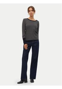 Vero Moda Sweter Dory 10309308 Czarny Regular Fit. Kolor: czarny. Materiał: wiskoza