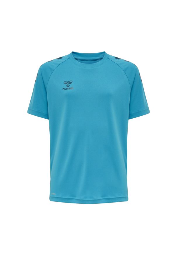 Koszulka dziecięca Hummel hmlCore. Kolor: niebieski. Materiał: poliester, materiał. Sport: piłka ręczna