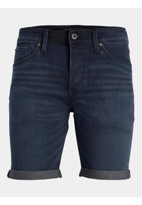 Jack & Jones - Jack&Jones Szorty jeansowe Rick 12252178 Niebieski Regular Fit. Kolor: niebieski. Materiał: bawełna