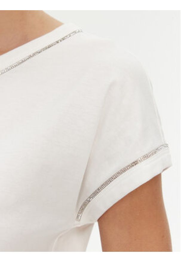 Luisa Spagnoli T-Shirt Brescello 542123 Biały Regular Fit. Kolor: biały. Materiał: bawełna