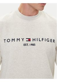 TOMMY HILFIGER - Tommy Hilfiger Bluza Logo MW0MW11596 Beżowy Regular Fit. Kolor: beżowy. Materiał: bawełna, syntetyk #4