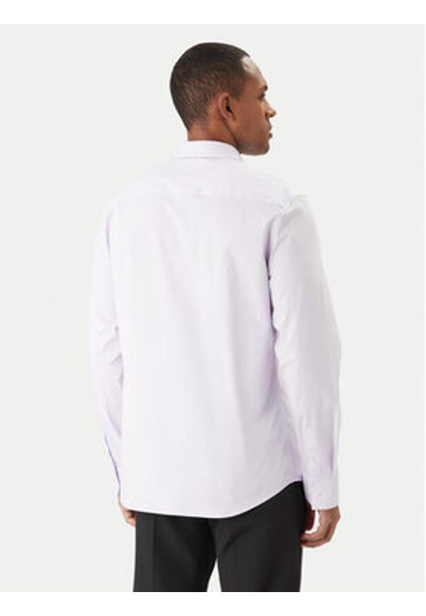 Calvin Klein Koszula LV04LB145G Różowy Slim Fit. Kolor: różowy. Materiał: bawełna