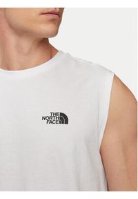 The North Face Tank top Simple Dome NF0A87R3 Biały Regular Fit. Kolor: biały. Materiał: syntetyk #5
